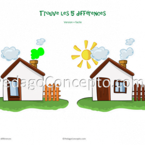 Trouve les 5 différences