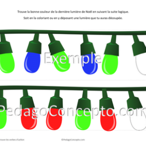 Lumières de Noël en série