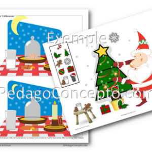 Noel Cherche et trouve + les 7 différences