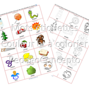 Mots étiquettes commençant par le son /s/