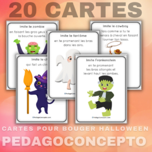 Cartes pour bouger Halloween