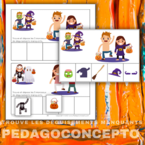 Trouve les déguisements manquants