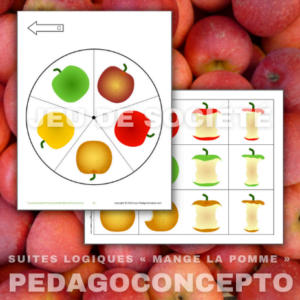 Suites logiques « mange la pomme »