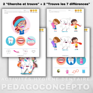 Différences_Cherche et trouve_Hygiène dentaire