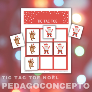 Tic tac toe Noël