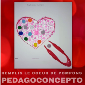 Remplis le cœur de pompons