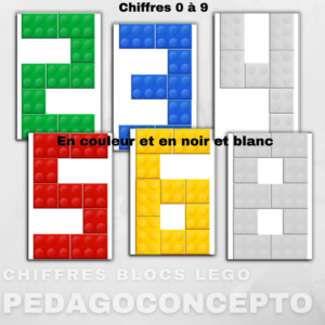 Chiffres blocs lego
