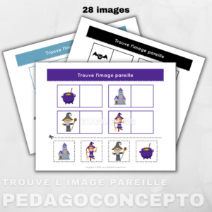 Trouve l’image pareille_Halloween