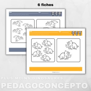  Plus-moins dinosaures