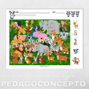 Cherche et trouve animaux