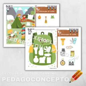 Découpe et colle camping