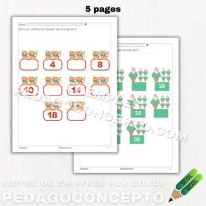 Suites de chiffres par bonds