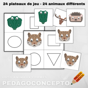 Loto animaux formes