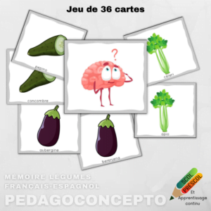 Mémoire Légumes français-espagnol