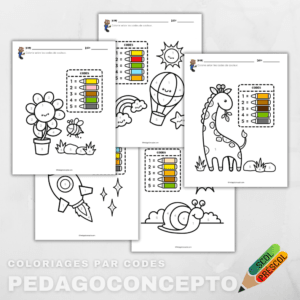 Coloriages par codes
