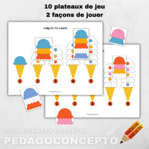 Loto cornets couleurs