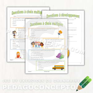 Jeu et exercices de grammaire