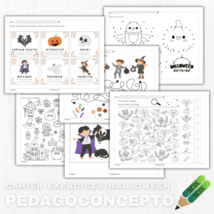 Cahier exercices Halloween