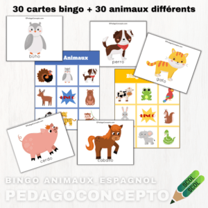 Bingo animaux_Espagnol