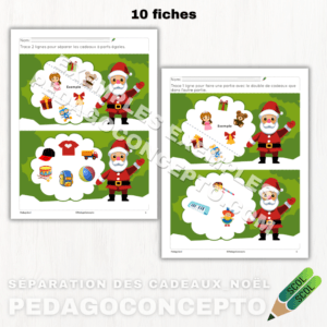 Séparation des cadeaux_Noël