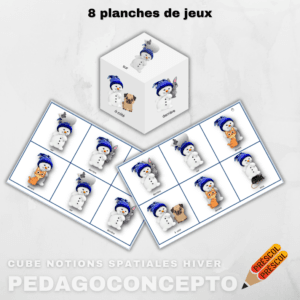 Cube notions spatiales Hiver