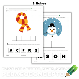 Place les lettres_Hiver_Anglais