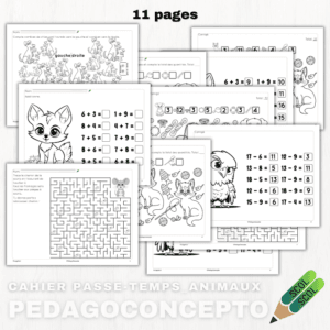 Cahier passe-temps_Animaux
