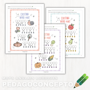 Mots anglais ludiques