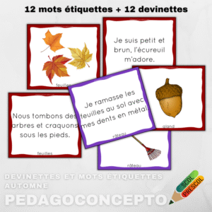Devinettes et mots étiquettes_Automne