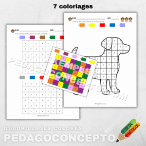 Quadrillages colorés 