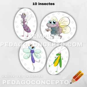 Enfile les insectes