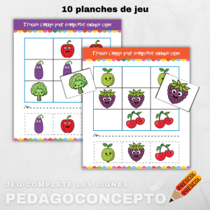 Jeu-Complète les lignes