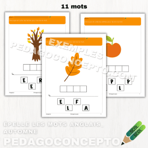 Épelle les mots anglais_Automne